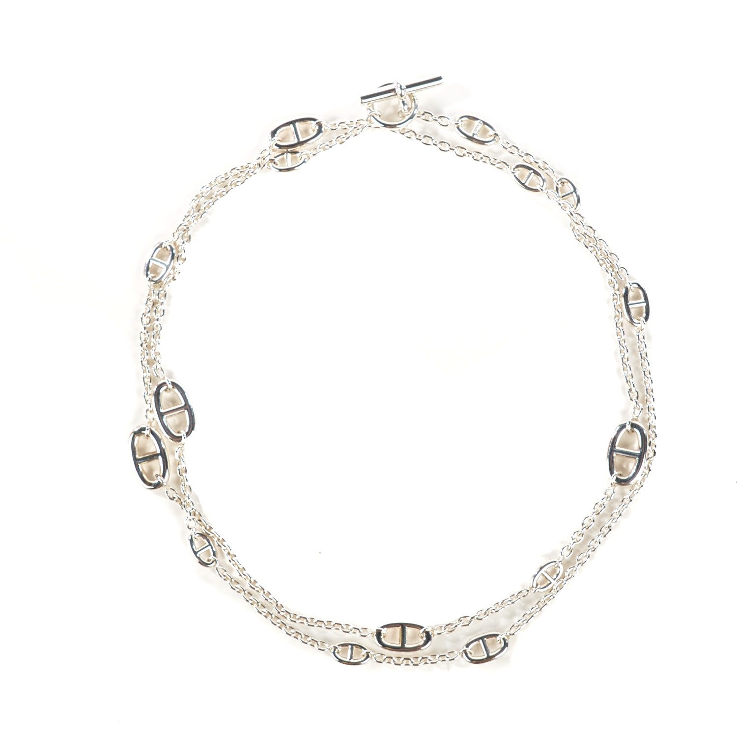Hermes Sterling Silver Farandole Necklace 120 1 of 6