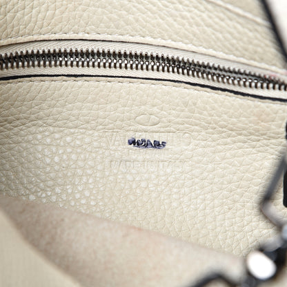 Valentino Garavani Pebbled Calfskin Small Rockstud Flip-Lock Messenger Bag Light Ivory 5 of 16