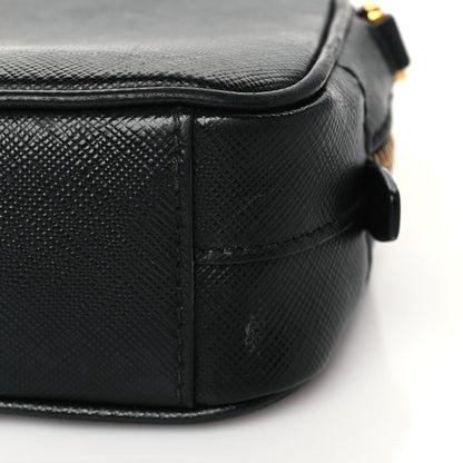 Prada Saffiano Mini Camera Crossbody Bag Black 10 of 10