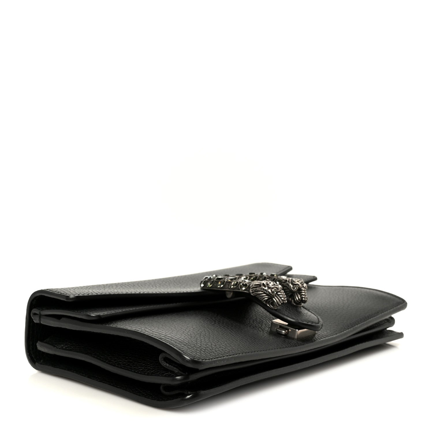 Gucci Pebbled Calfskin Small Dionysus Shoulder Bag Black 4 of 11