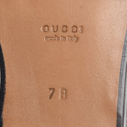 Gucci Monogram Calfskin Womens Horsebit Loafers 7 Brown 6 of 8