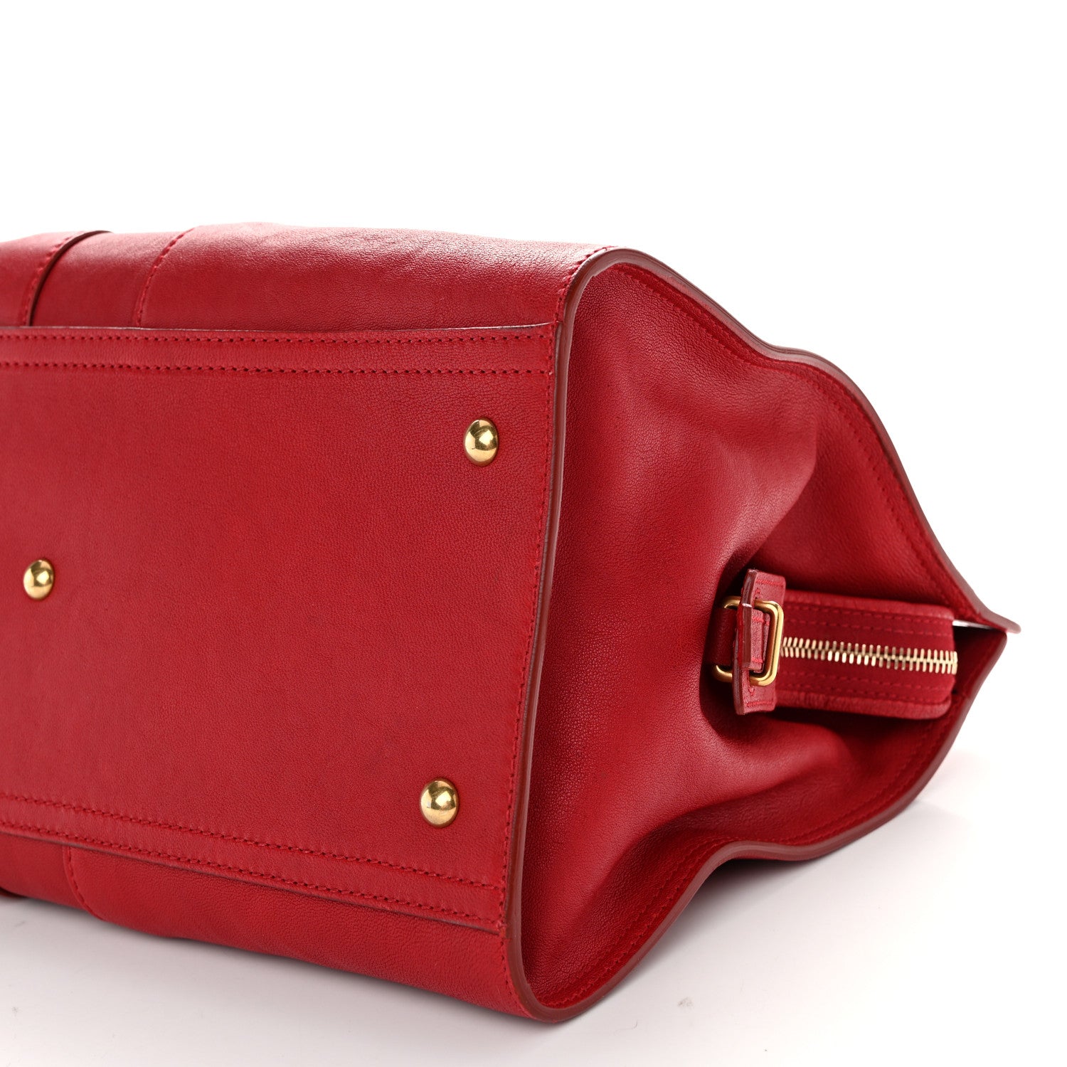 Saint Laurent Sheepskin Medium Cabas ChYc Red 10 of 10