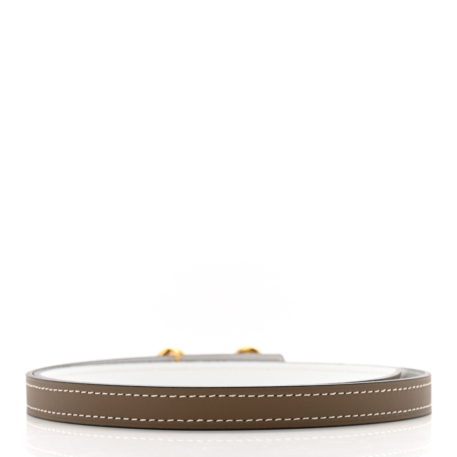 Hermes Epsom Swift 13mm Heritage Belt 65 26 Etoupe White 2 of 6