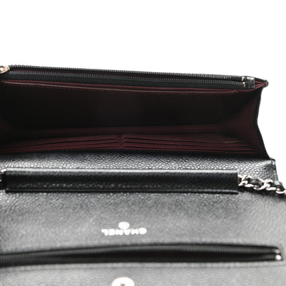 Chanel Caviar Quilted Wallet On Chain WOC Black 5 of 11