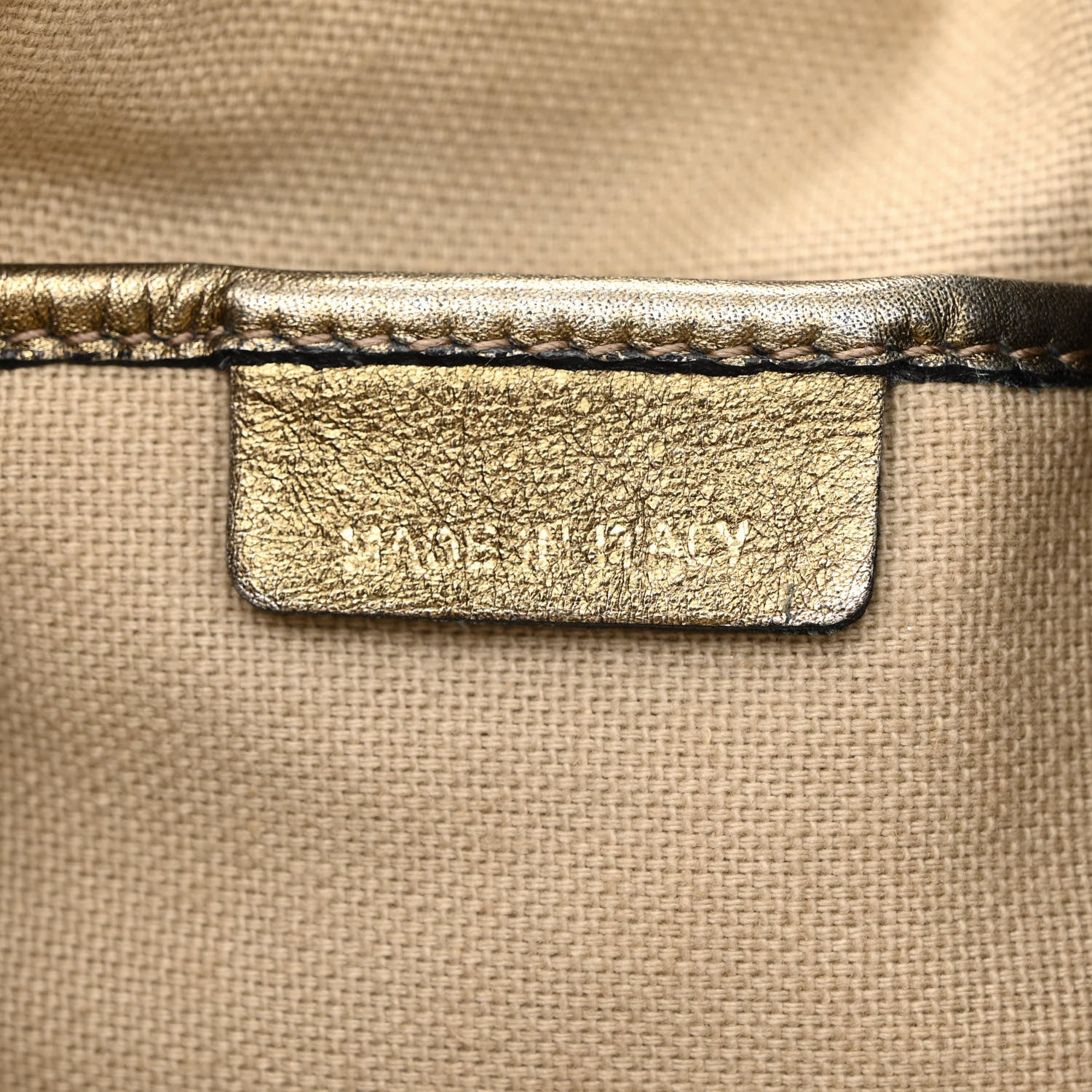 Burberry Metallic Check Small Canterbury Tote Gold 7 of 18