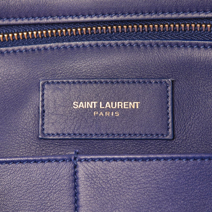 Saint Laurent Calfskin Medium Classic Y Cabas Navy 6 of 24