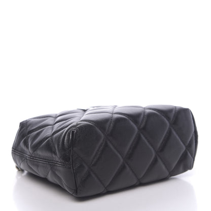 Balenciaga Calfskin Quilted Touch B Square Shoulder Bag Black 4 of 11