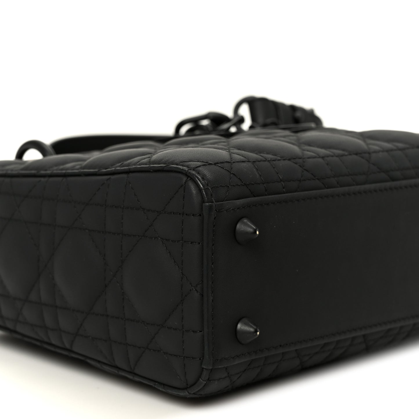 Ultra Matte Calfskin Cannage Small My ABCDior Lady Dior Black