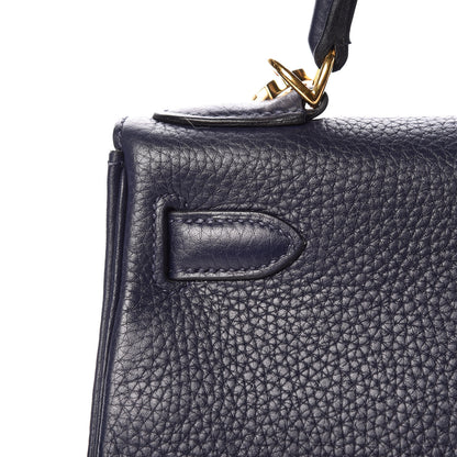 Hermes Taurillon Clemence Kelly Retourne 28 Bleu Nuit 13 of 37
