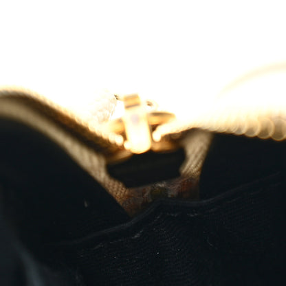Saint Laurent Grain De Poudre Matelasse Chevron Quilted Round Vinyle Camera Bag Crema Soft 11 of 14