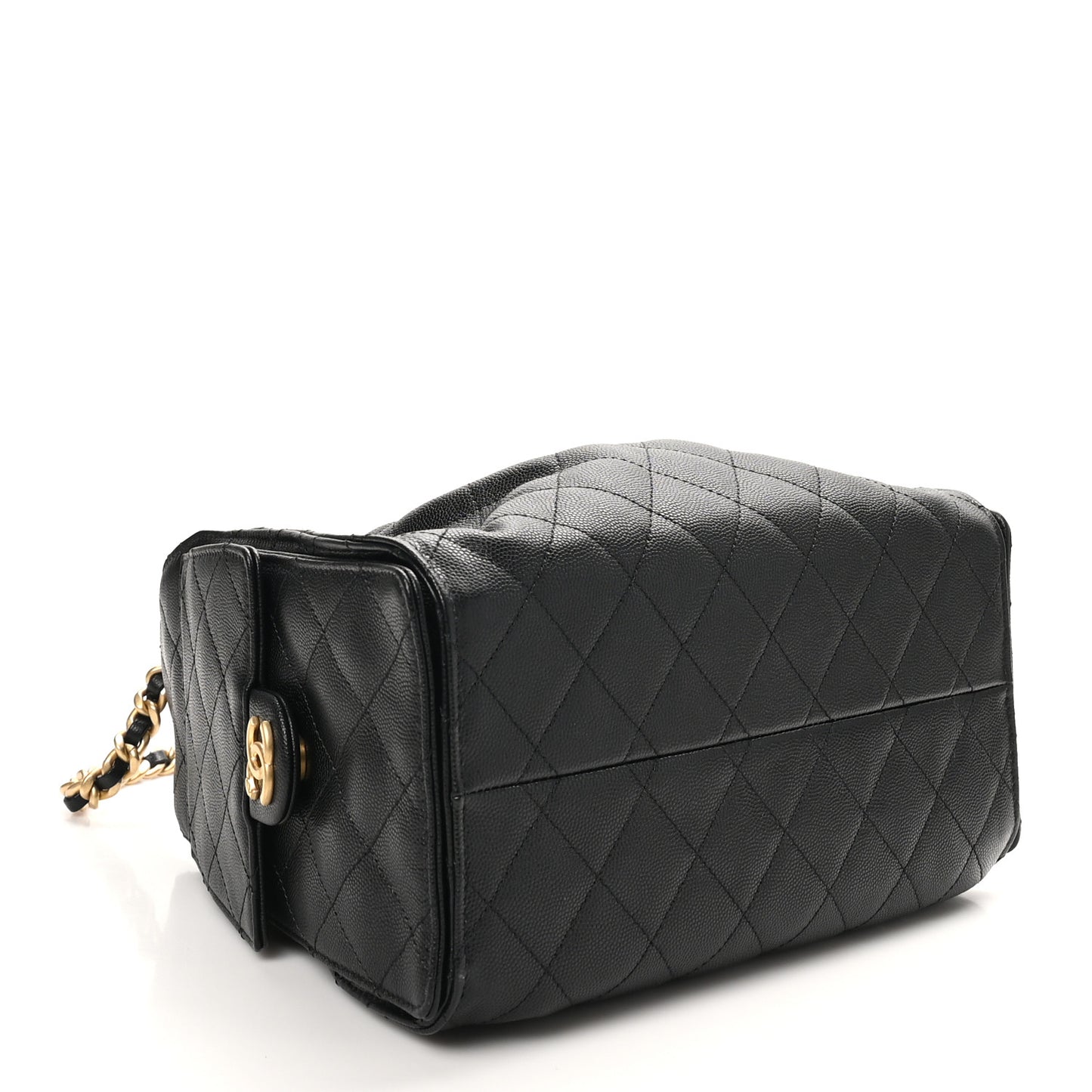 Caviar Quilted Small Chanel 25 Handbag Black