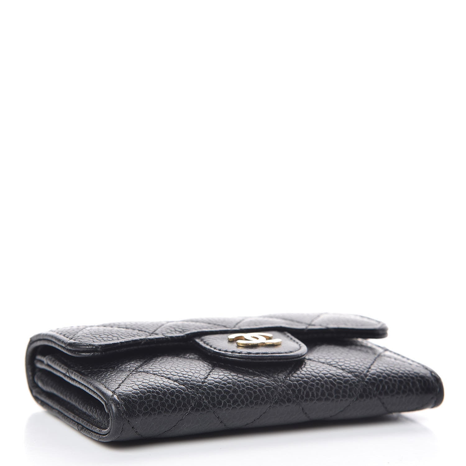 Chanel Caviar Quilted Flap Card Holder Black 4 of 9