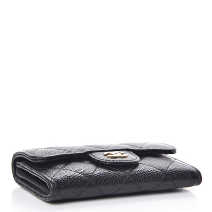 Chanel Caviar Quilted Flap Card Holder Black 4 of 9