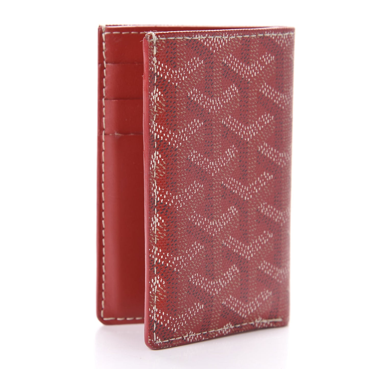 Goyardine Saint Pierre Card Holder Red