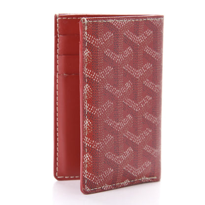 Goyard Goyardine Saint Pierre Card Holder Red 3 of 7