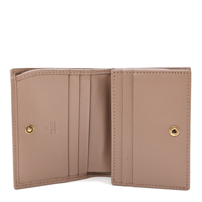 Gucci Calfskin Matelasse GG Marmont Card Case Wallet Porcelain Rose 5 of 10