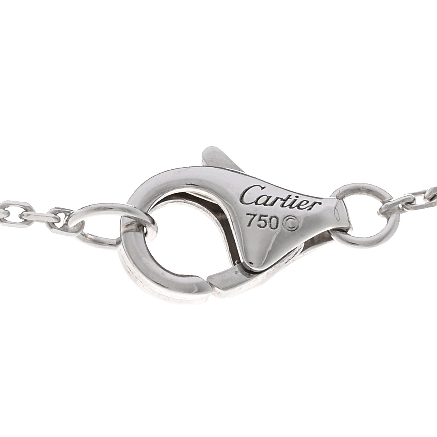Cartier 18K White Gold Diamond Caresse D'Orchidees Par Cartier Necklace 5 of 5