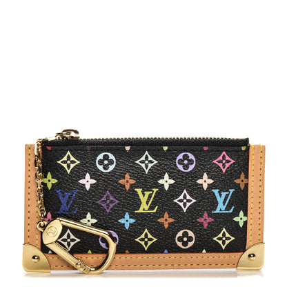 Louis Vuitton Monogram Multicolor Key Pouch Black 1 of 6