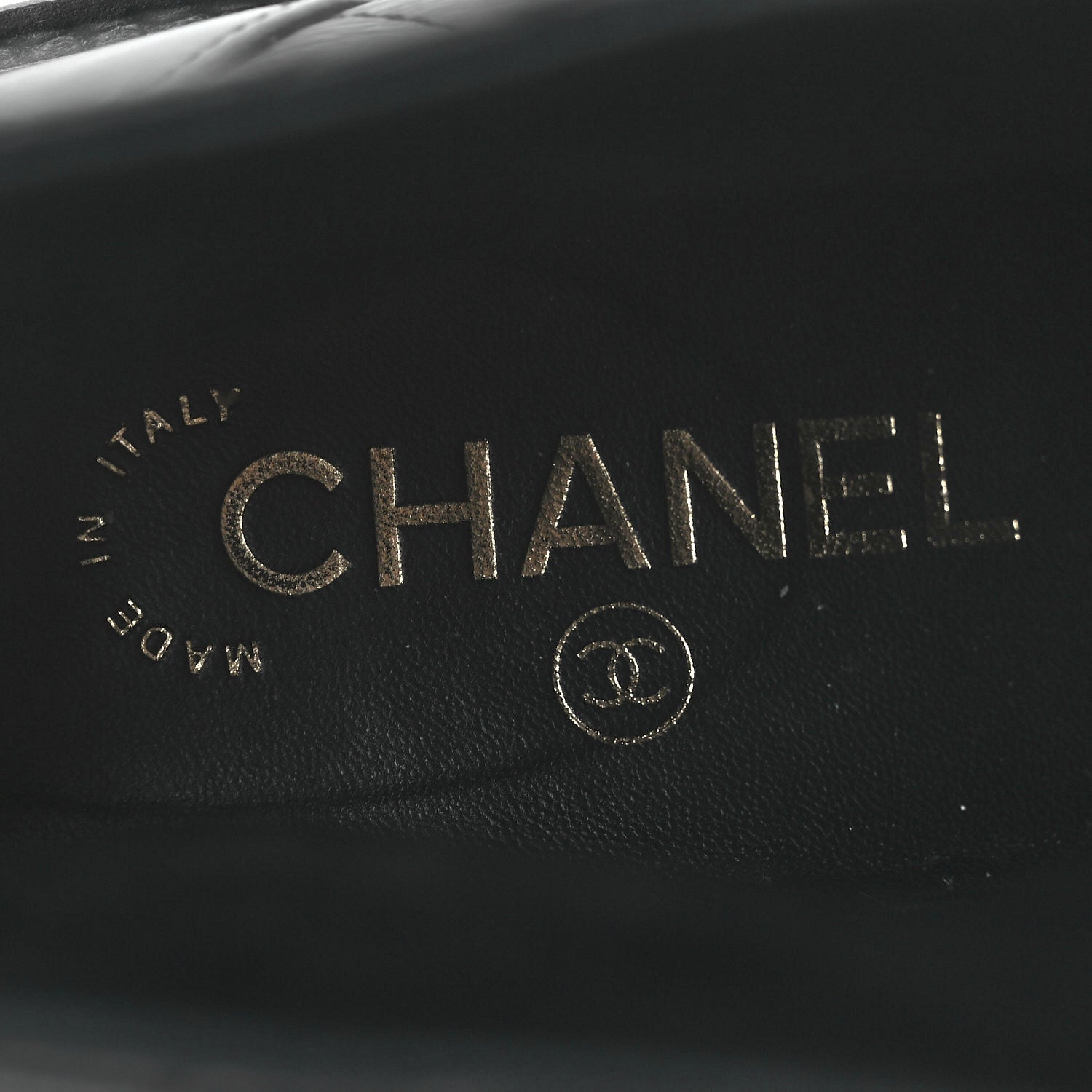 Chanel Shiny Goatskin Calfskin Quilted Lace Up Combat Boots 37 Black 9 of 11