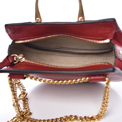 Chloe Calfskin Suede Mini Pixie Signature Belt Bag Dahlia Red 5 of 8