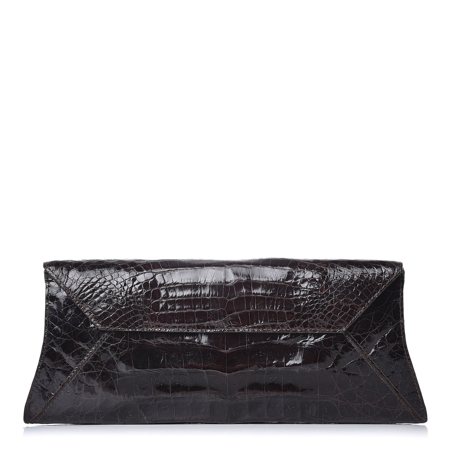 Crocodile Clutch Brown