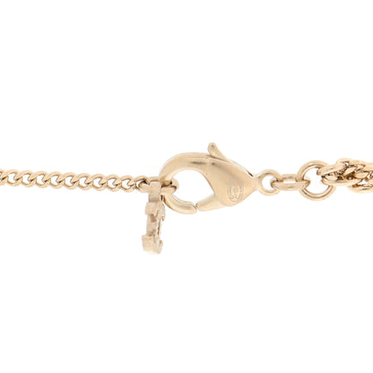 Chanel Crystal CC Multi Strand Chain Necklace Gold 5 of 5