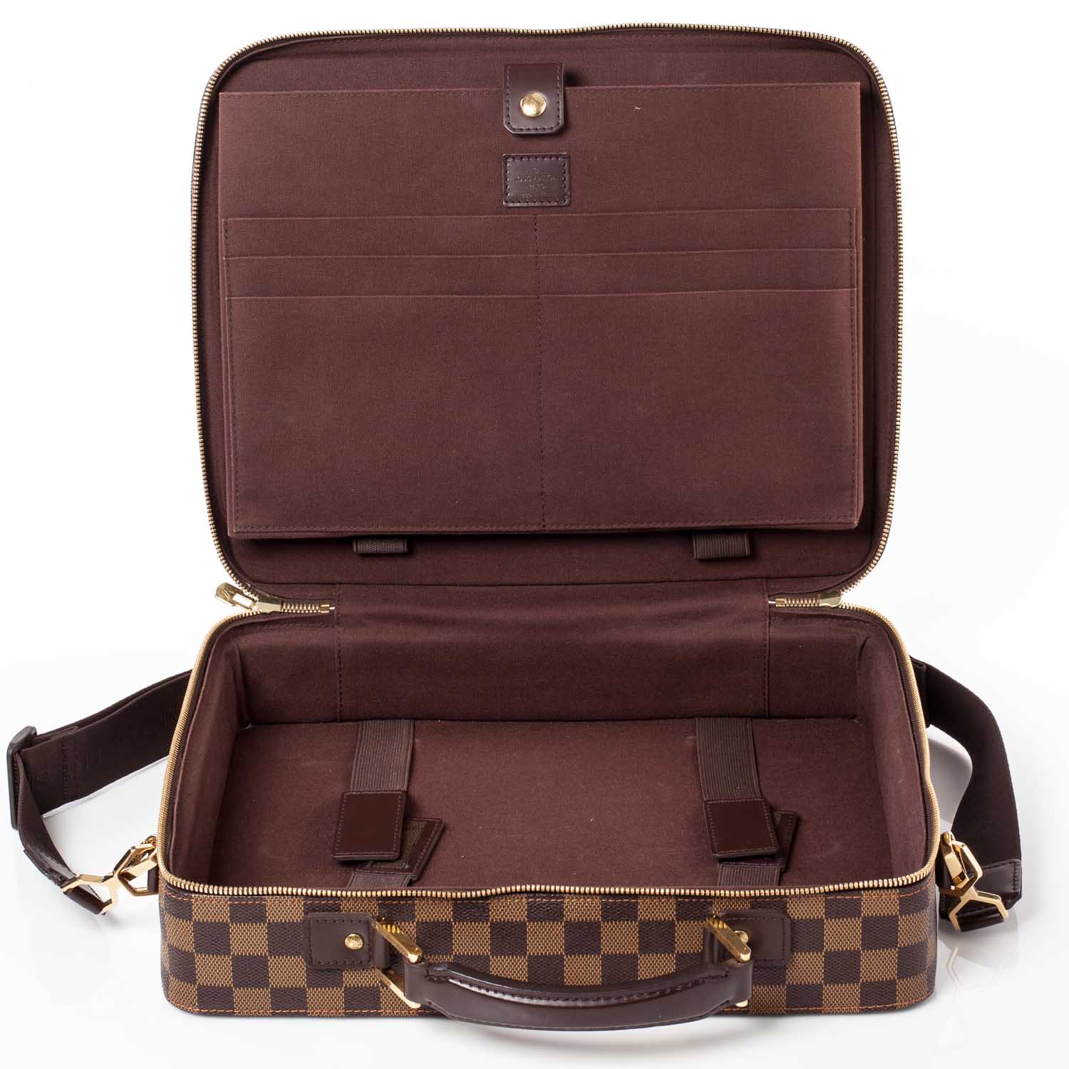 Louis Vuitton Damier Ebene Porte Ordinateur Sabana Computer Case 7 of 11