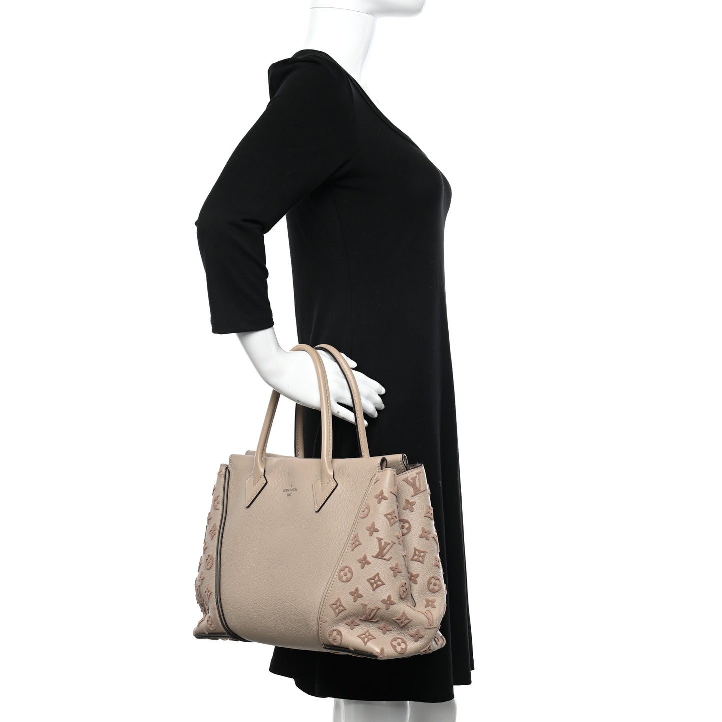 Veau Cachemire Tote W PM Galet