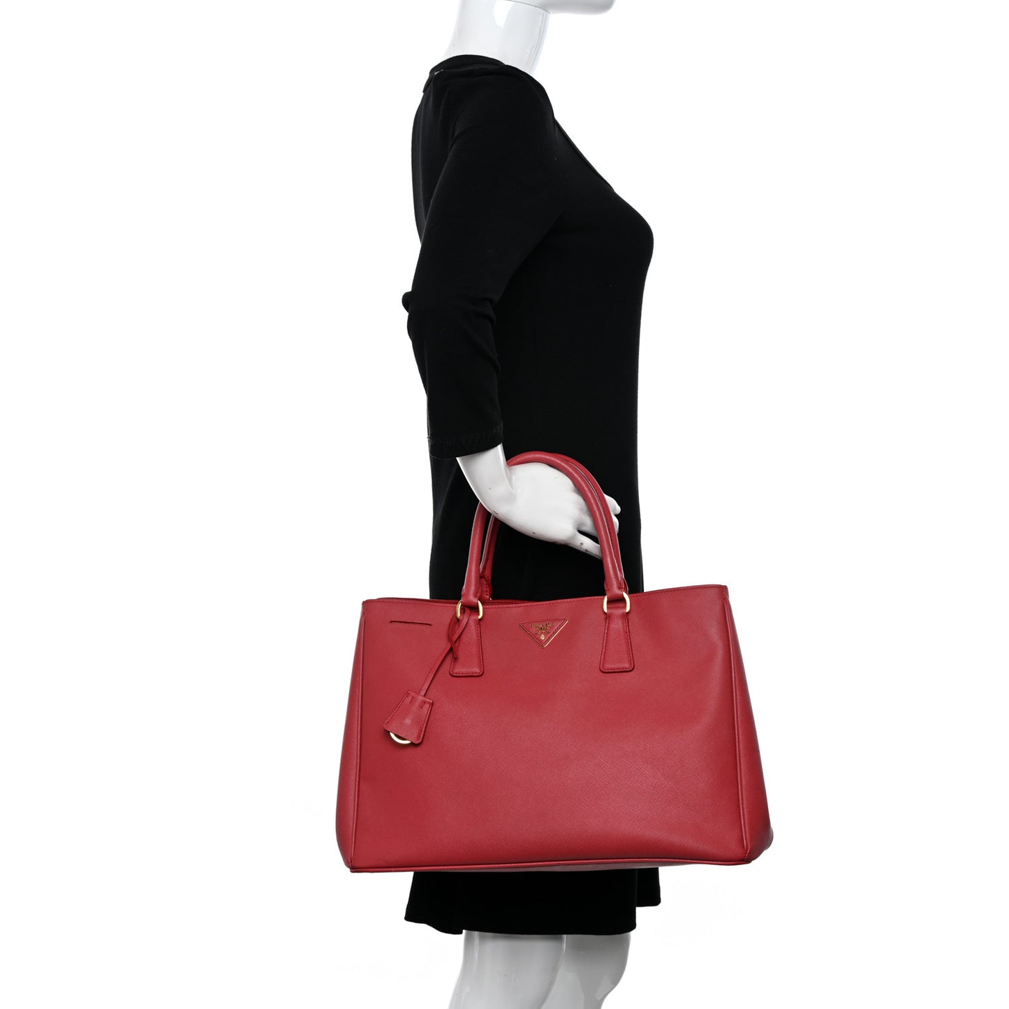 Saffiano Lux Large Tote Fuoco