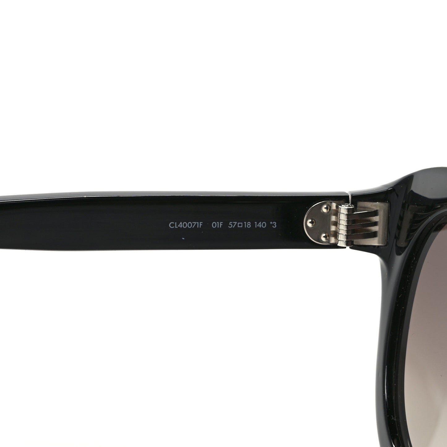 Acetate Round Sunglasses CL40071F Black