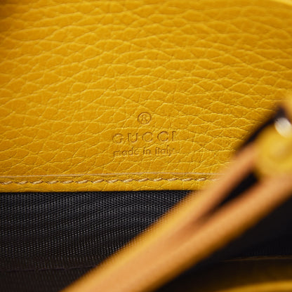 Gucci Dollar Calfskin Swing Continental Wallet Yellow 8 of 8