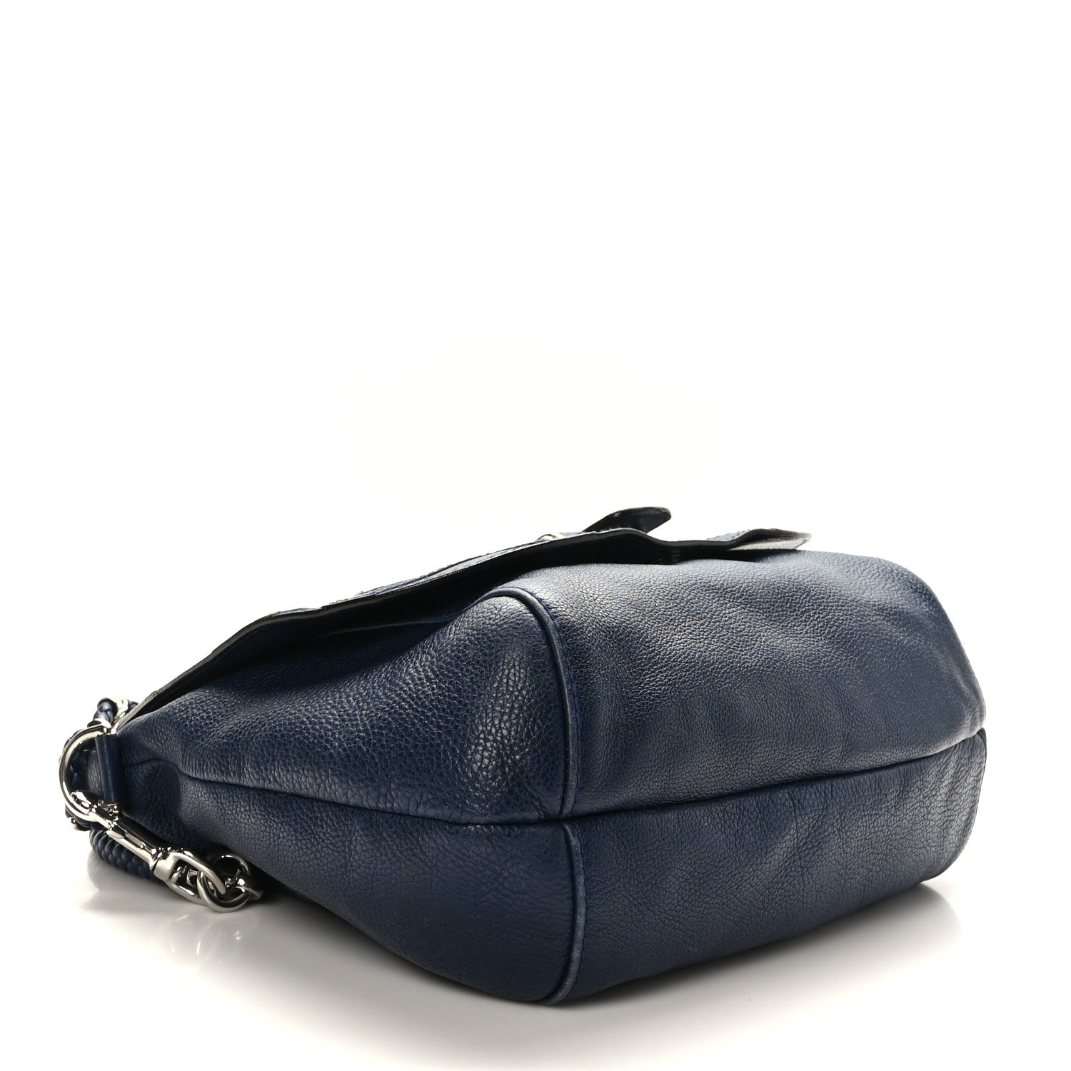 Gucci Calfskin Large Techno Horsebit Flap Blue 4 of 9