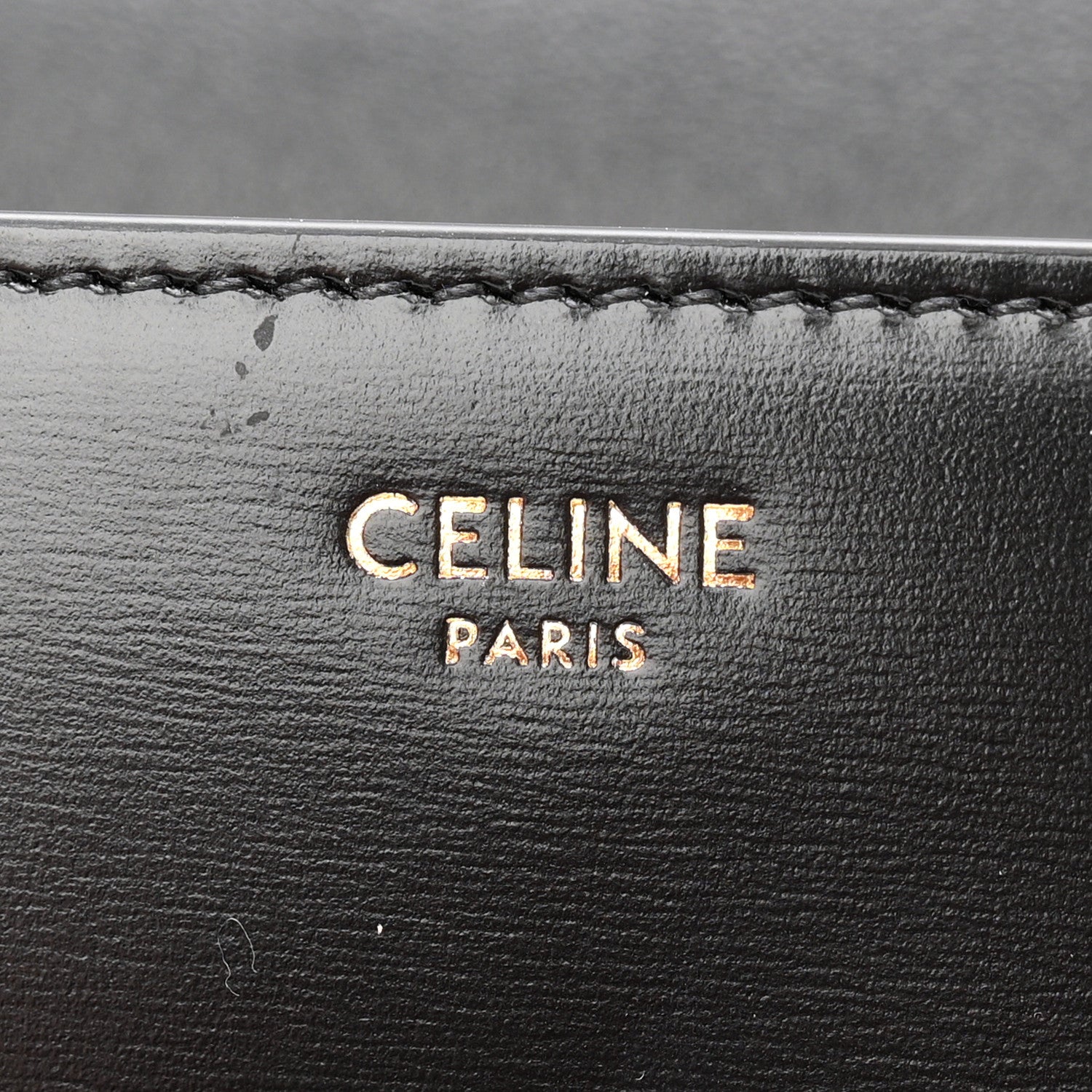 Celine Shiny Calfskin Triomphe Shoulder Bag Black 6 of 11
