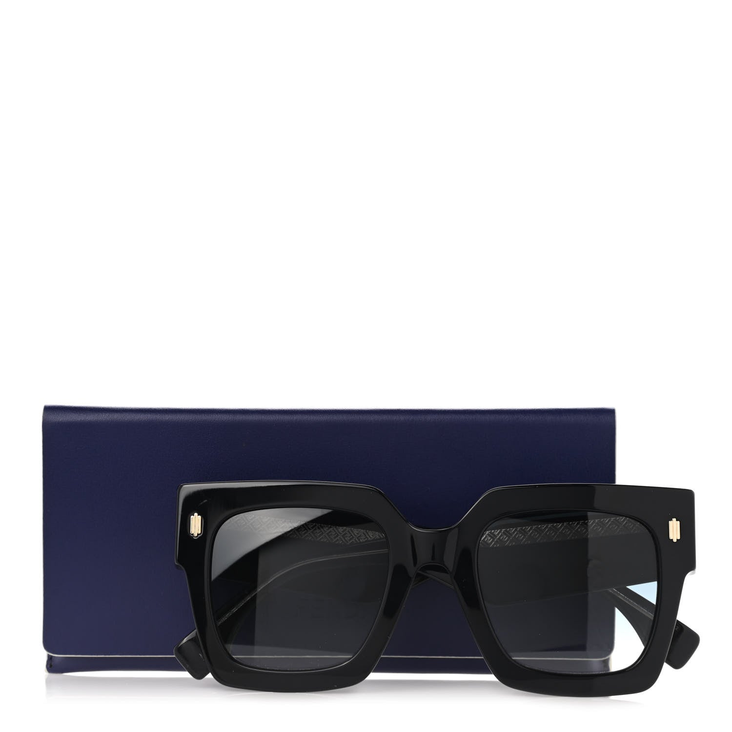 Fendi Acetate Fendi Roma Sunglasses FF 0457/G/S Black Blue 8 of 8