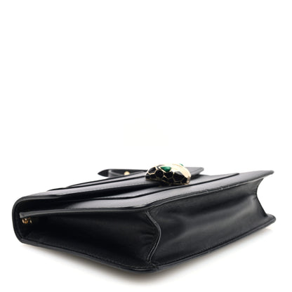 Bulgari Calfskin Serpenti Forever Crossbody Bag Black 5 of 10