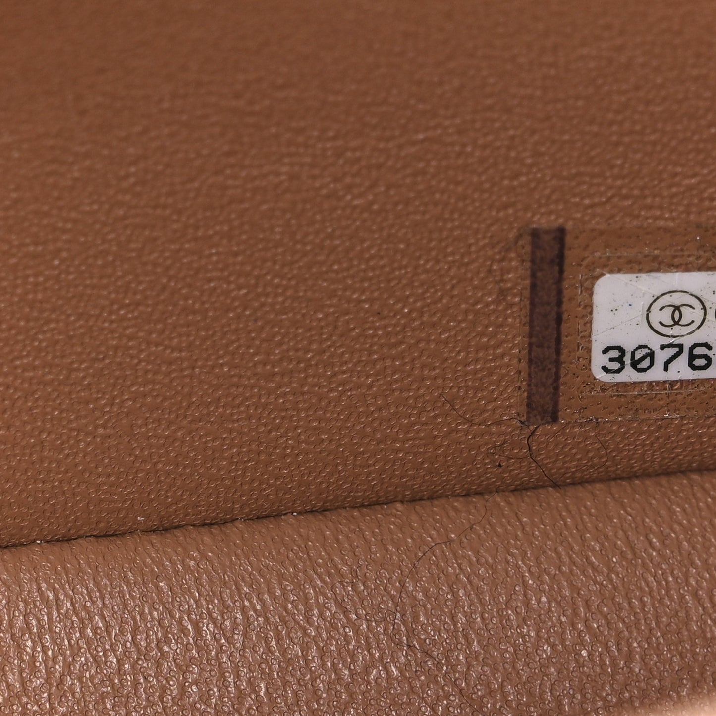 Lambskin Quilted Mini Rectangular Flap Dark Beige