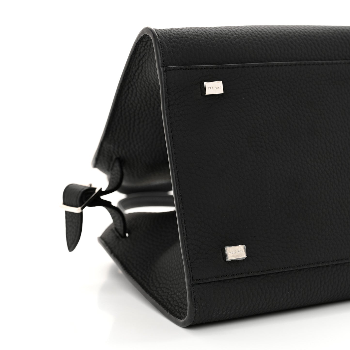Grained Calfskin Soft Margaux 10 Bag Black