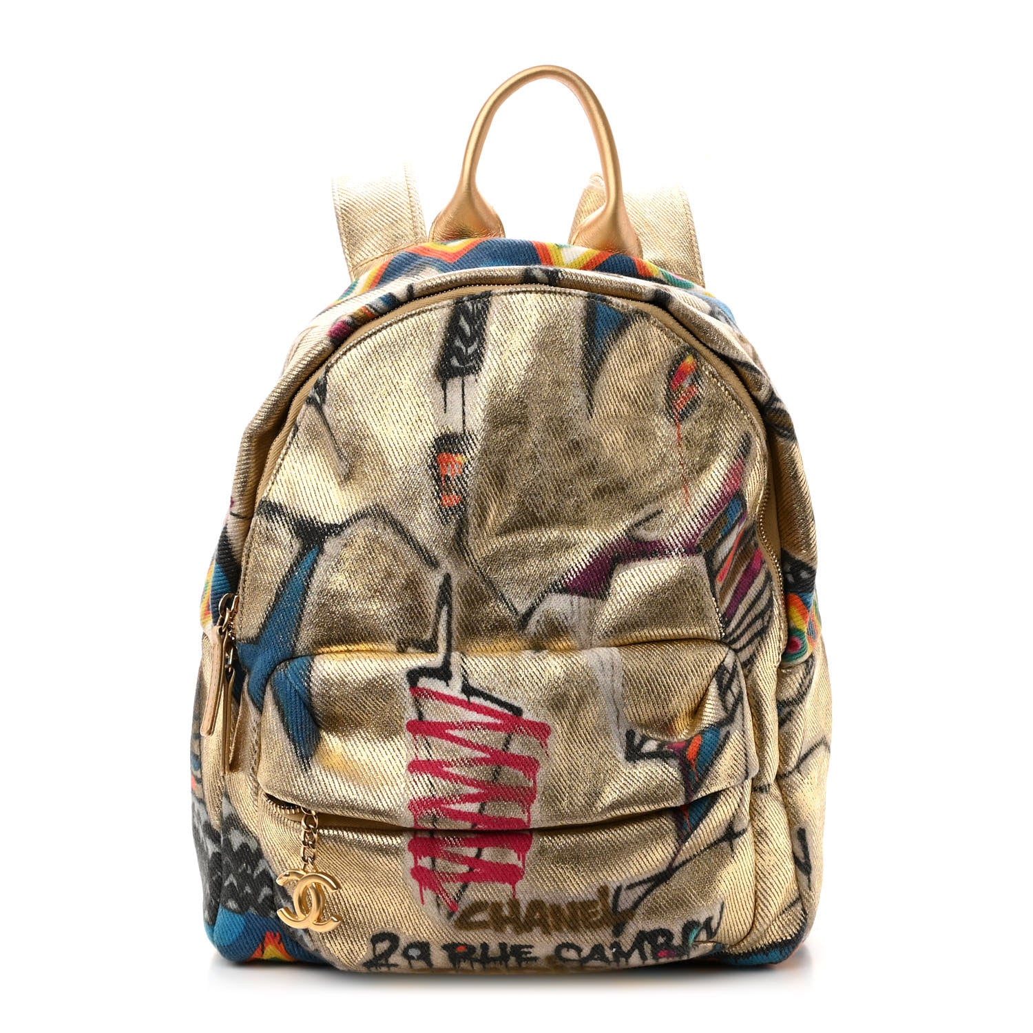 Chanel Graffiti Printed Canvas Street Spirit Backpack Multicolor 1 of 9