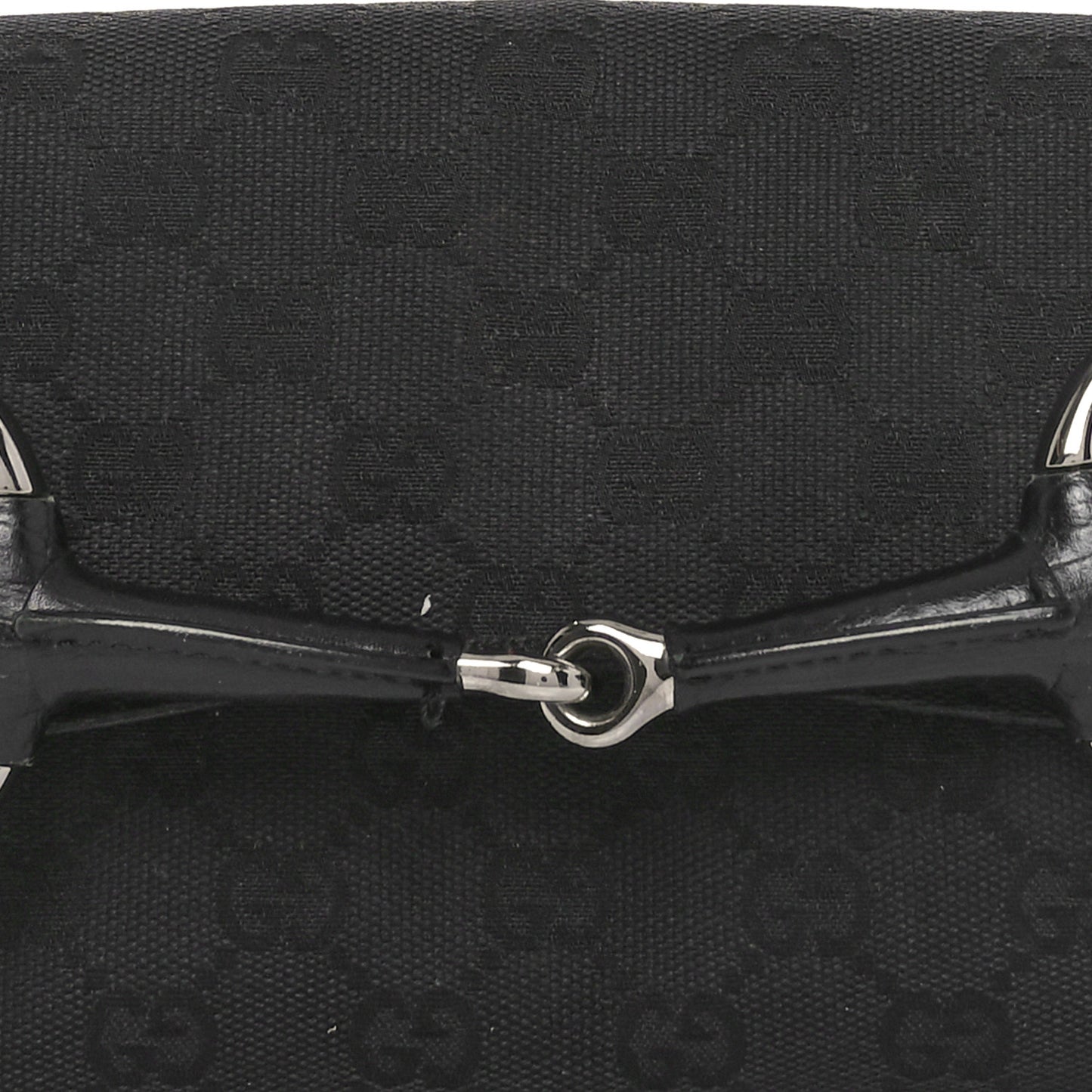 Monogram Horsebit Chain Clutch Black