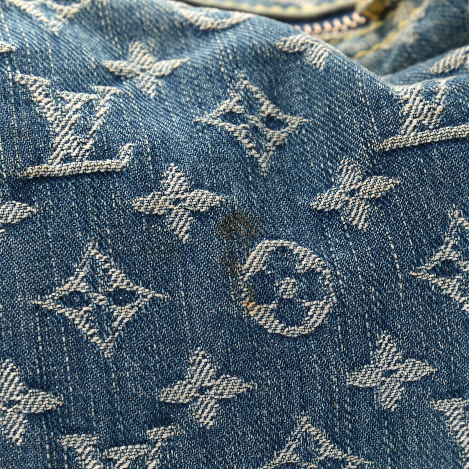 Louis Vuitton Monogram Denim Baggy PM Blue 9 of 11