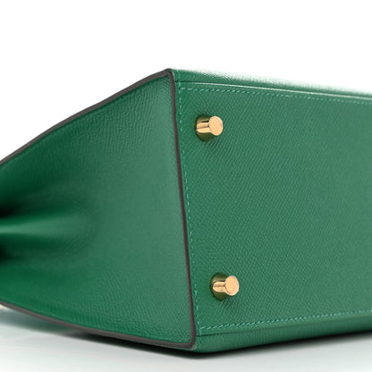 Hermes Epsom Kelly Sellier 28 Vert Vertigo 9 of 12