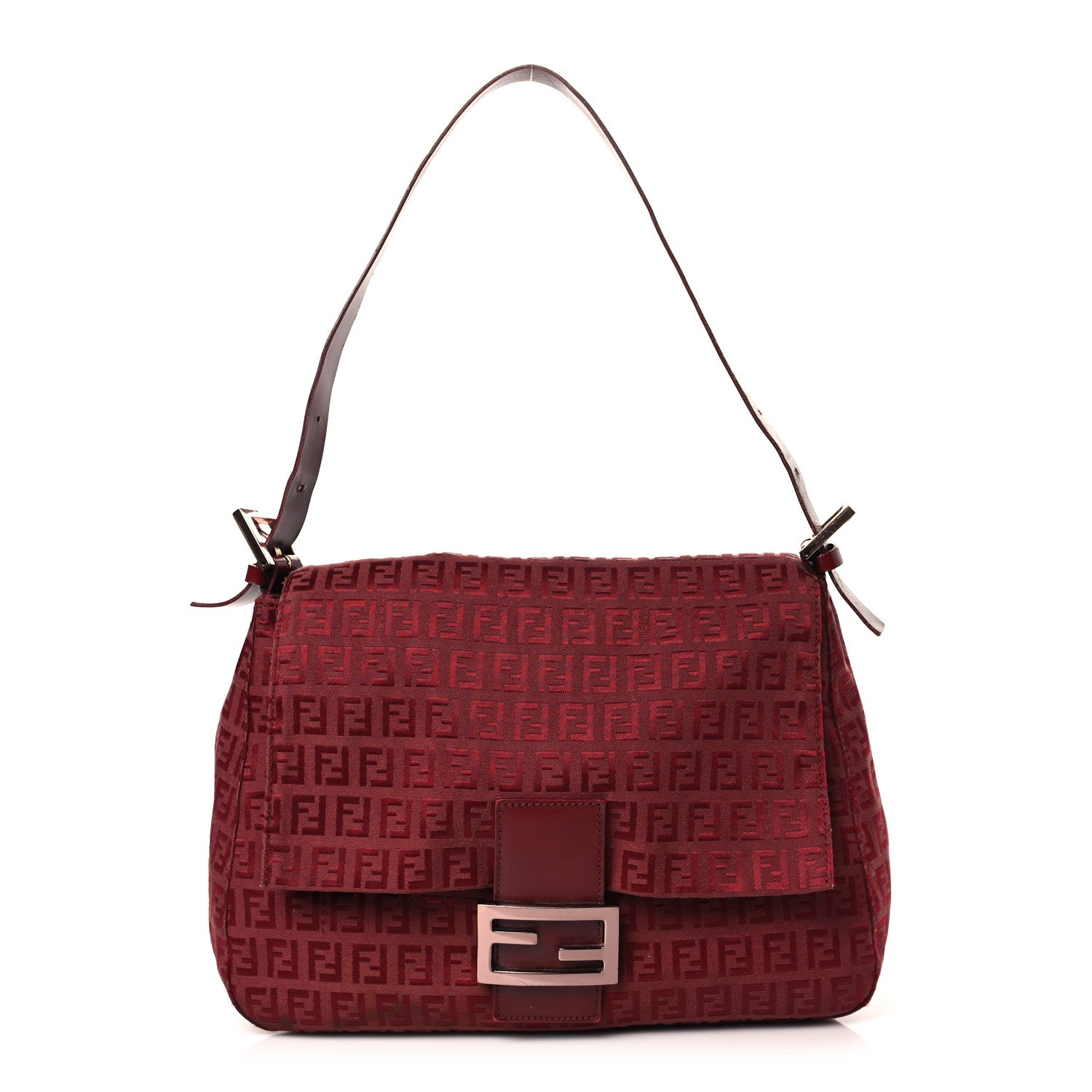 Fendi Zucchino Mama Baguette Red 1 of 12