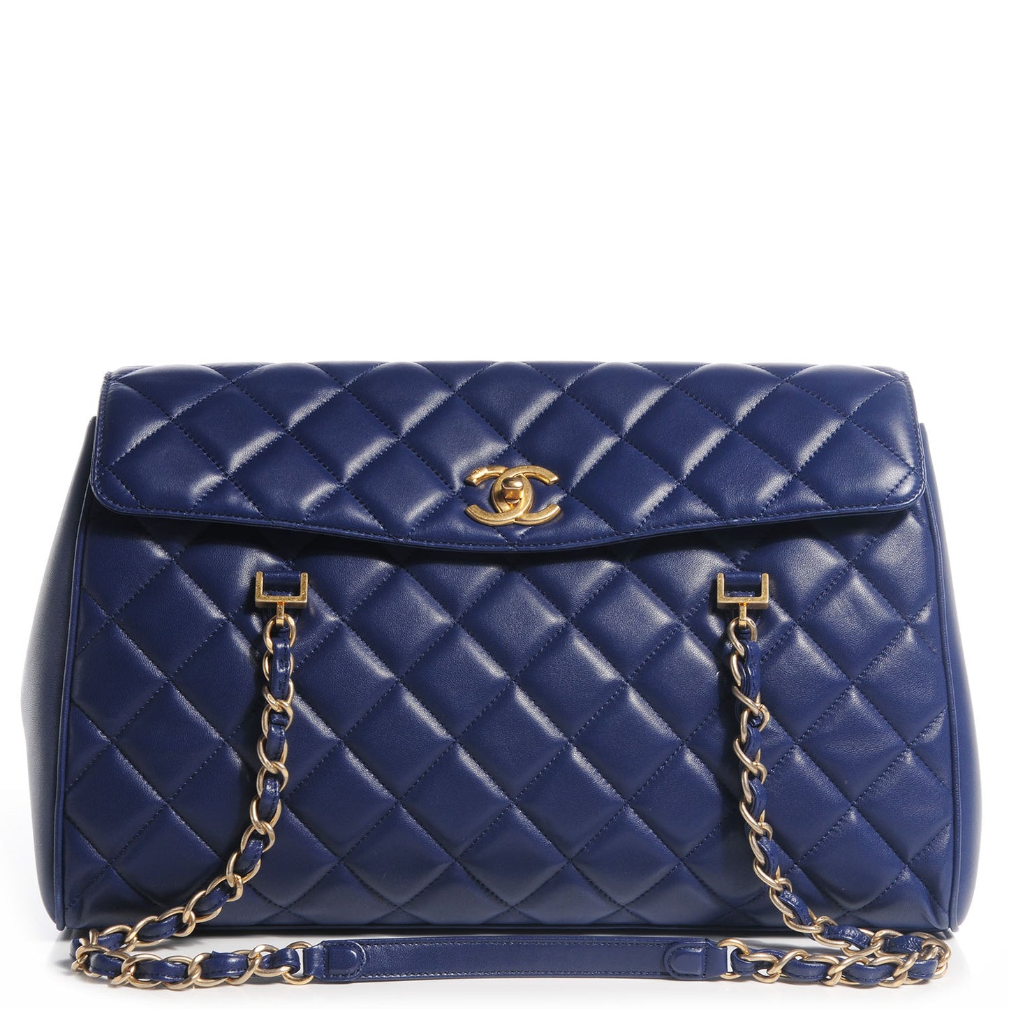 Lambskin Misia Camera Case Flap Blue