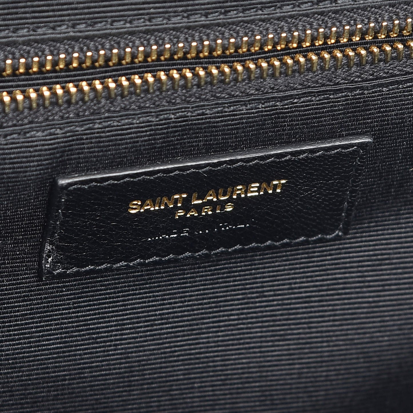 Grain De Poudre Matelasse Chevron Large Monogram Satchel Black
