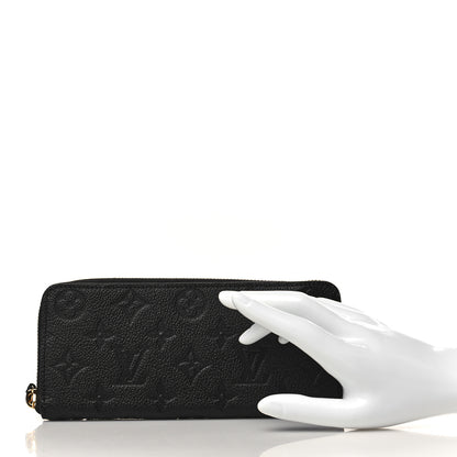 Louis Vuitton Empreinte Clemence Wallet Black 2 of 6