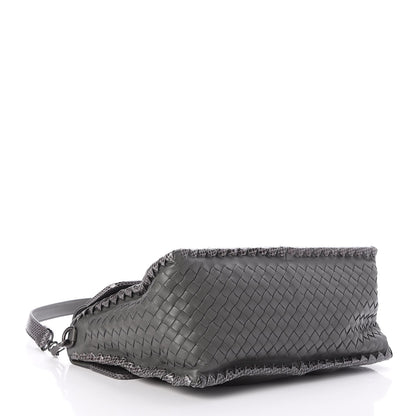 Bottega Veneta Nappa Intrecciato Ayers Shoulder Bag Grey 5 of 8