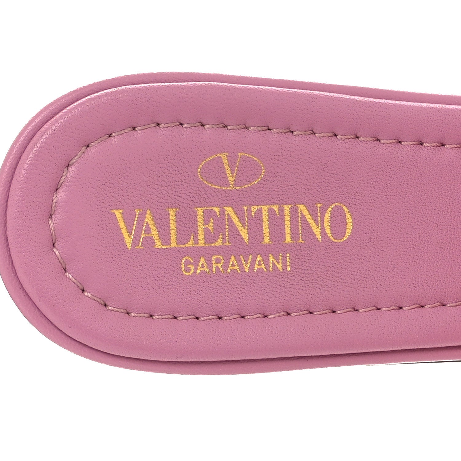Valentino Garavani Nappa Roman Stud Flat Slide Sandals 37 Giacinto 8 of 8