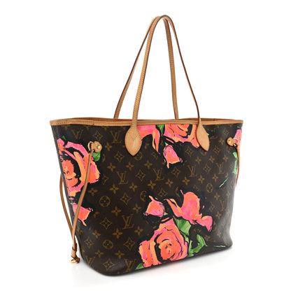 Louis Vuitton Monogram Roses Neverfull MM 3 of 20