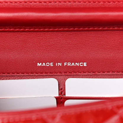 Chanel Patent Quilted Brilliant Wallet On Chain WOC Red 7 of 13
