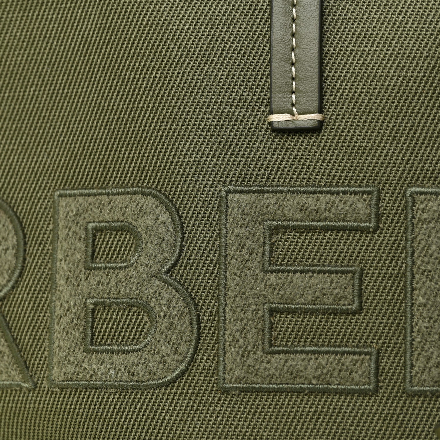 Burberry Cotton Canvas Horseferry Print Tote Dark Fern Green 6 of 8